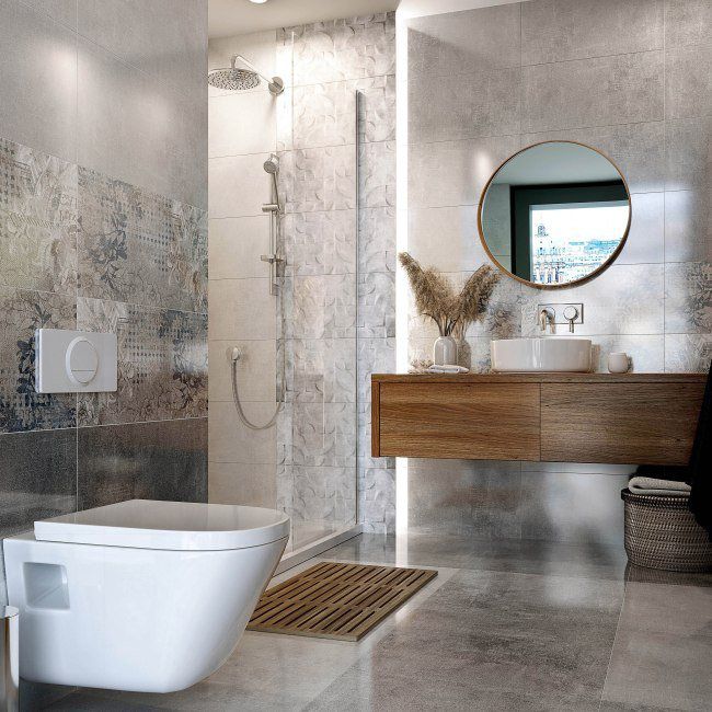 Gres Odys Lappato Ceramstic 60 x 60 cm ciemnoszary 1,44 m2 25 kg