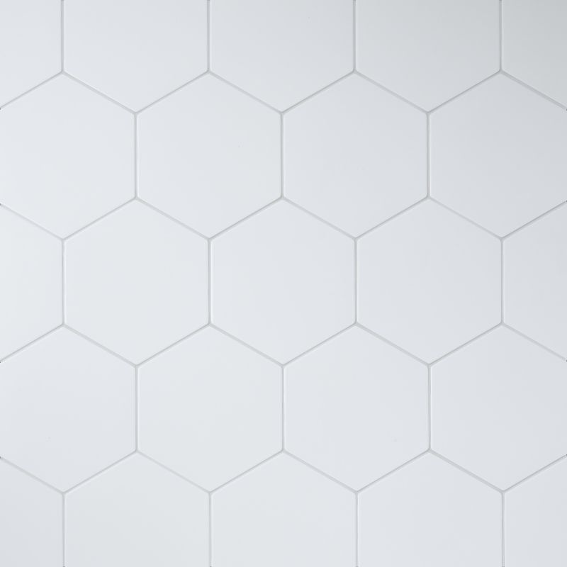 Gres Plain Colours 28 x 25 cm hexagon biały 1,22 m2