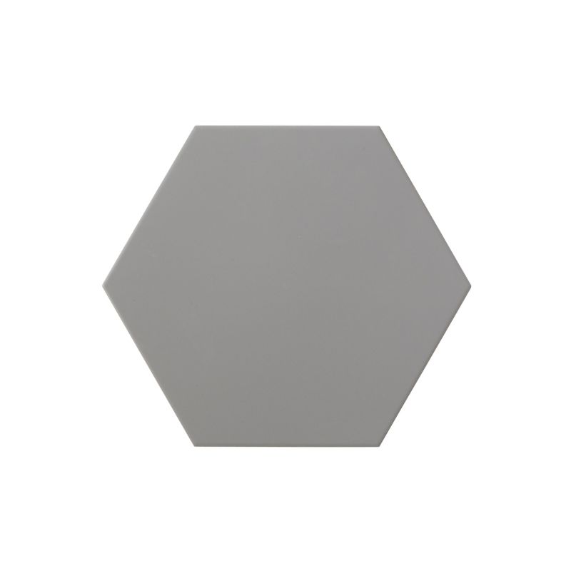 Gres Plain Colours 28 x 25 cm hexagon ciemny szary 1,22 m2