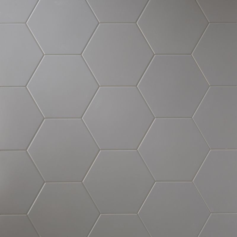Gres Plain Colours 28 x 25 cm hexagon ciemny szary 1,22 m2