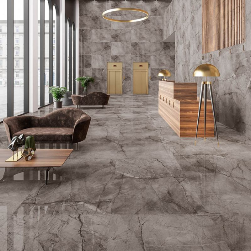 Gres polerowany Marmo 60 x 120 cm srebrny 1,44 m2
