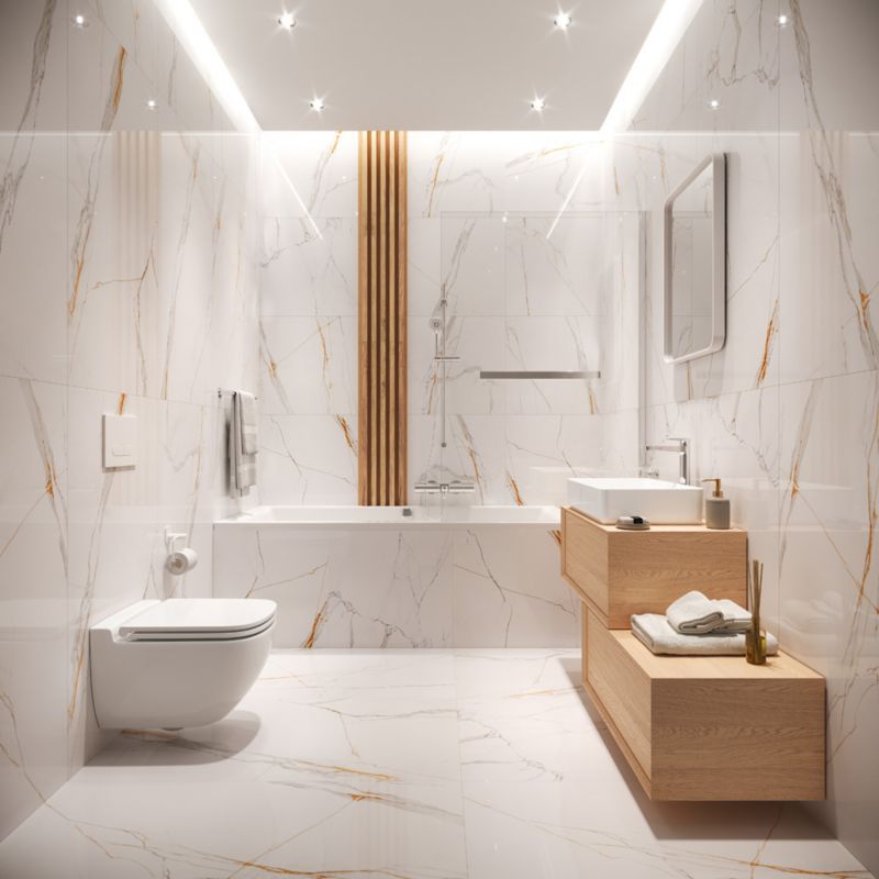 Gres polerowany Sidamo Ceramstic 60 x 60 cm biały 1,44 m2