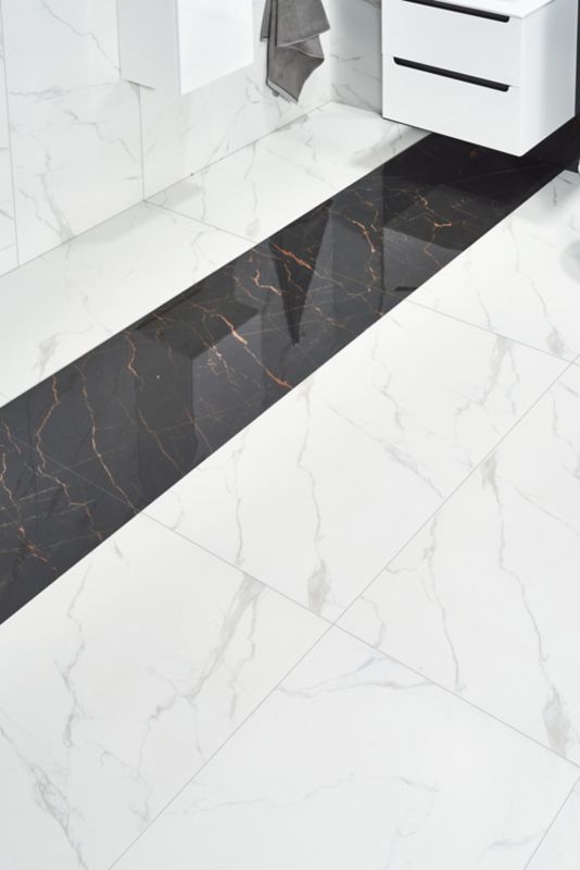 Gres szkliwiony 60 x 119,5 cm bianco carrara 1,434 m2