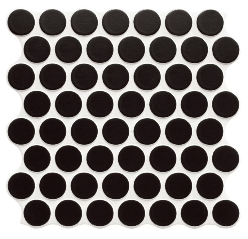 Gres szkliwiony Circle 31 x 31 cm black 0,86 m2
