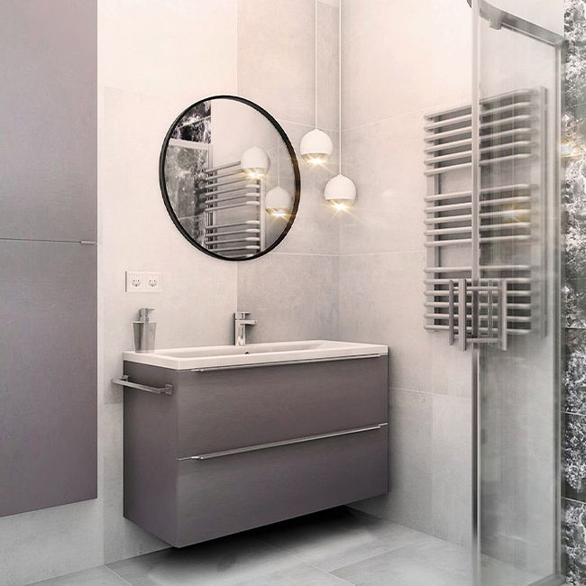 Gres szkliwiony Odys Ceramstic 60 x 60 cm jasnoszary 1,44 m2 25 kg