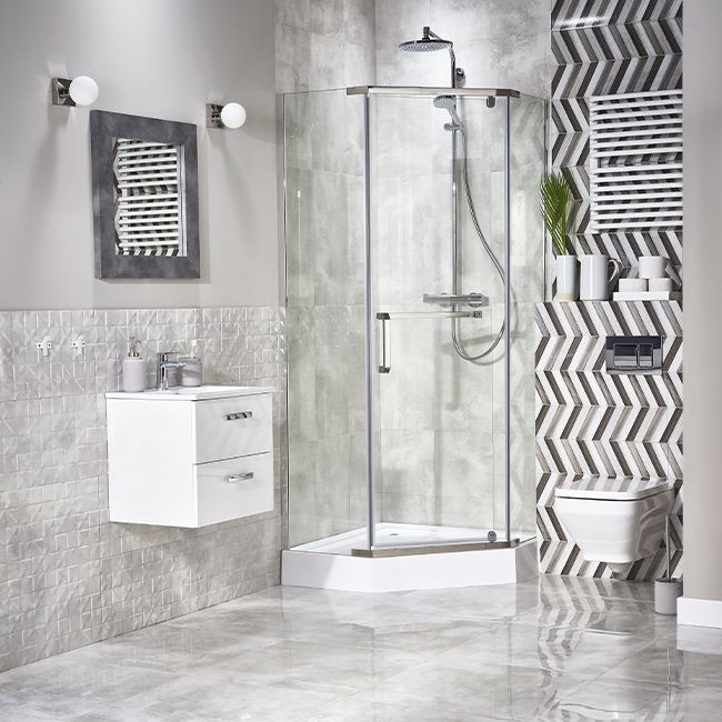 Gres szkliwiony polerowany Lexington Ceramstic 60 x 60 cm dark grey 1,44 m2