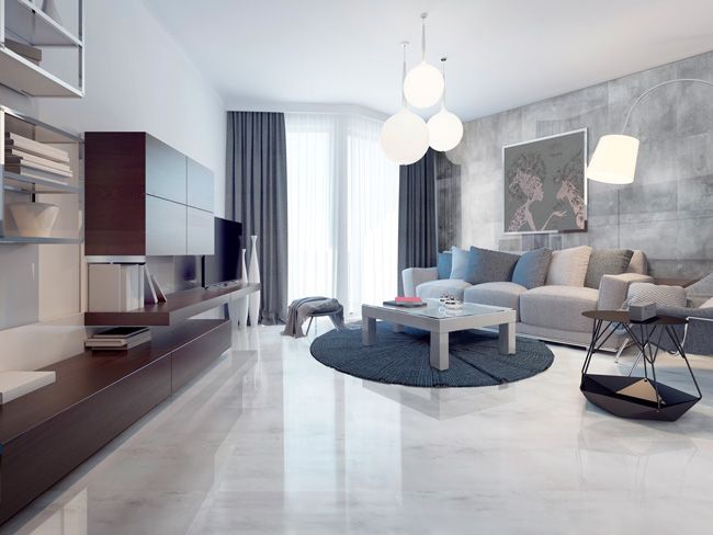 Gres szkliwiony polerowany Lexington Ceramstic 60 x 60 cm light grey 1,44 m2