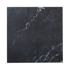Gres szkliwiony polerowany Ultimate Marble GoodHome 59,5 x 59,5 cm black 1,06 m2