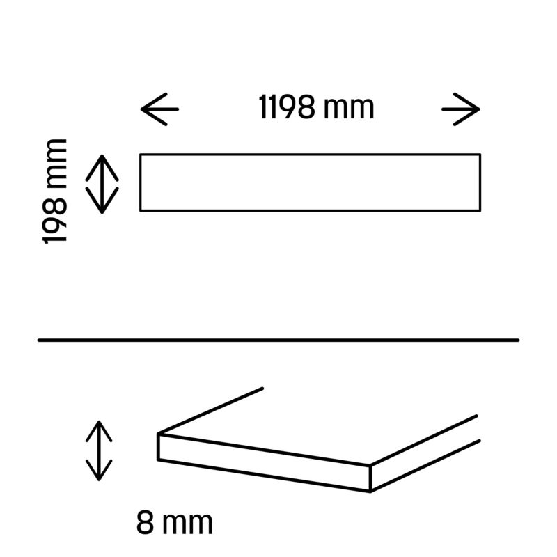 Gres Timber Cersanit 19,8 x 119,8 cm braun 1,19 m2