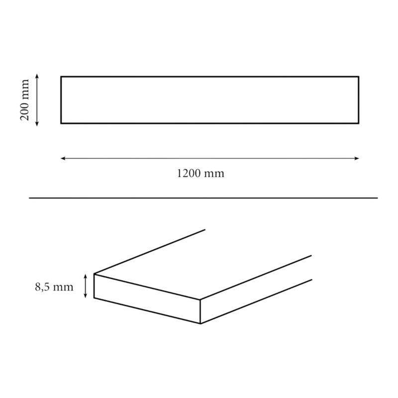 Gres Timeo 23 x 120 cm grey 1,1 m2