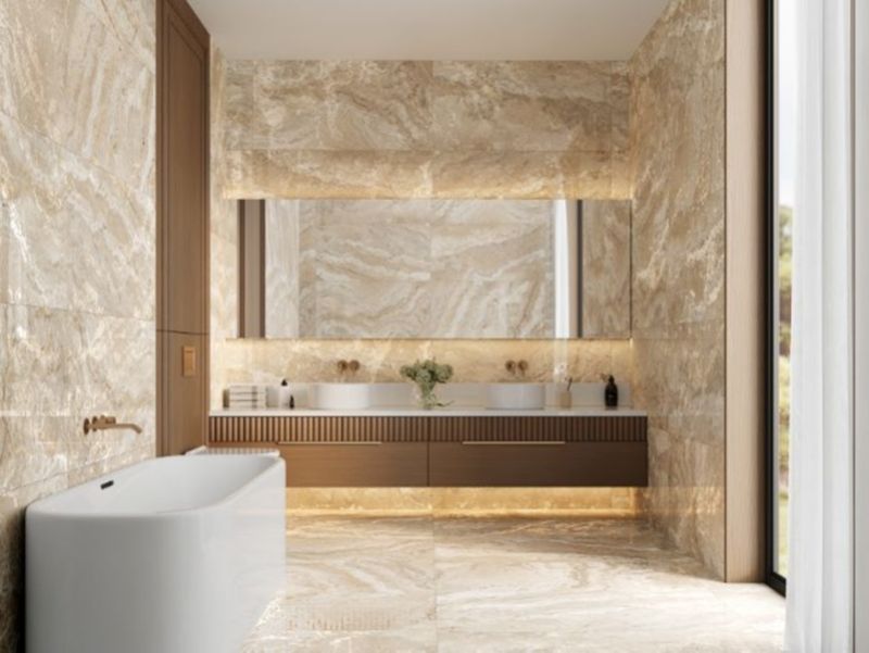 Gres Travera crosca Vinderen 60 x 120 cm creme