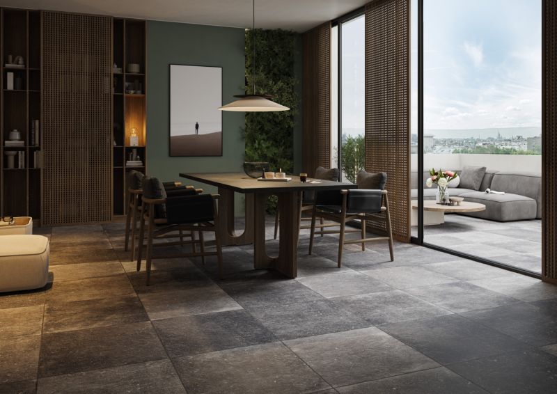 Gres Vulcania graphite naturale 60 x 60 cm 1,44 m2