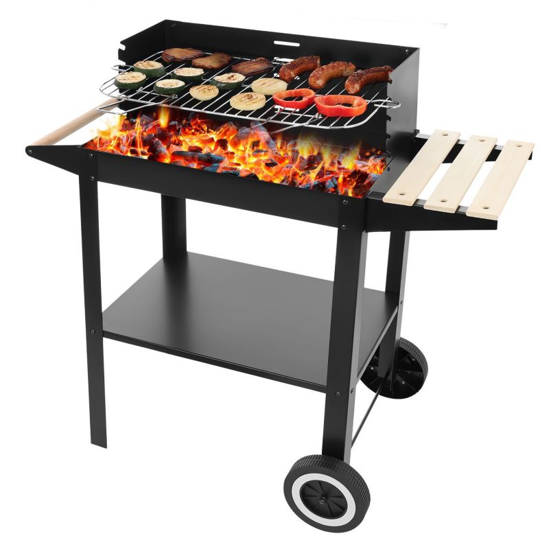 Grill Bauerkraft węglowy ogrodowy na kółkach + akcesoria 1 szt.