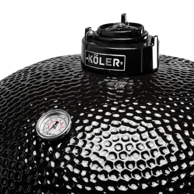Grill Ceramiczny Węglowy Koler Kamado EG29 Masywny Akcesoria + Wózek 1 szt.