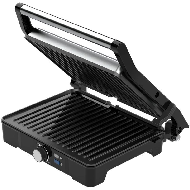 Grill elektryczny AENO EG2 2000W regulacja temp. czarny, 1 szt.