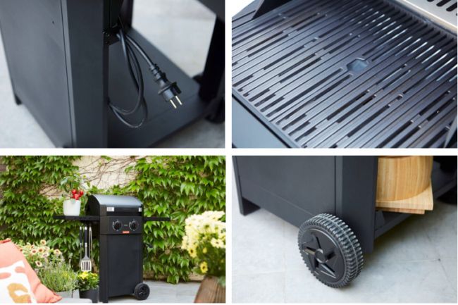 Grill elektryczny Barbecook e-Luca dwie strefy grzewcze żeliwo 1szt.