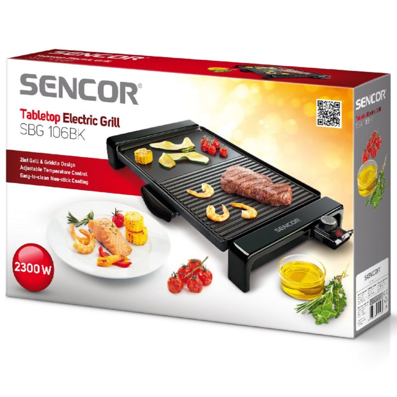 Grill Elektryczny Sencor SBG 106BK Przenośny 2300W 1szt
