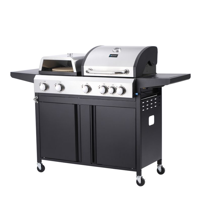 Grill Gazowy Blaupunkt PIEC DO PIZZY 5 palników ruszt żeliwny 3W1 PŁYTA RUSZT PIZZA GG501P 1szt.