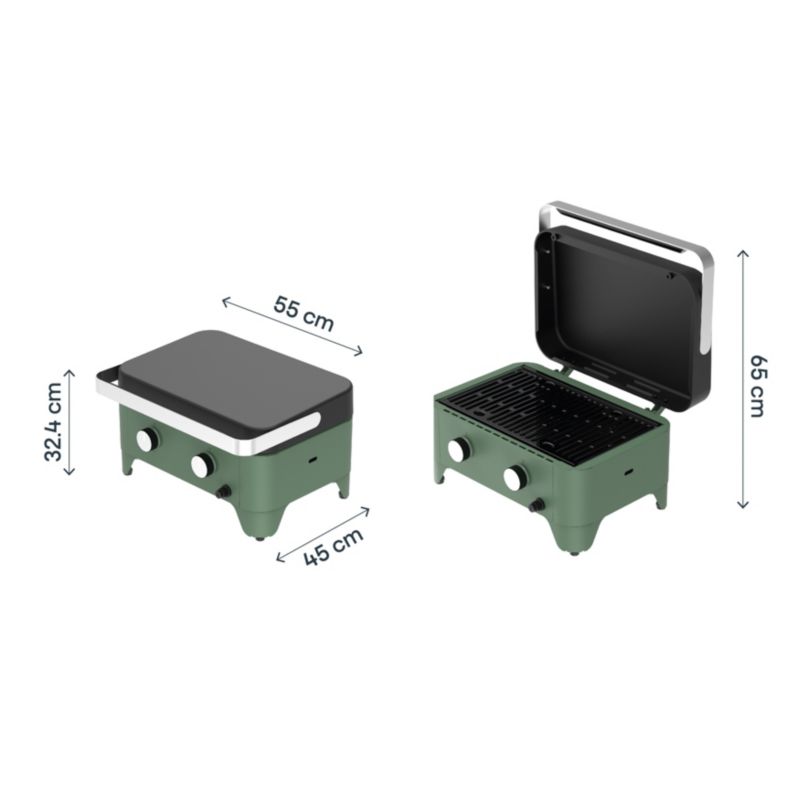 Grill gazowy GoodHome Shelby 2-palnikowy