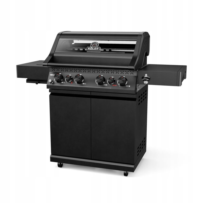 Grill Gazowy Koler Krone S1 szyba 21,6kW czarny 1 szt.