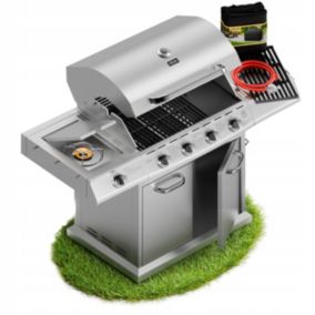 Grill Gazowy Koler Relish V4 17,2kW  srebrny 1 szt.