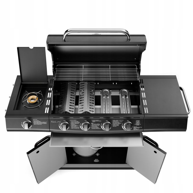 Grill Gazowy Koler Relish v4 5 palników 17,2kW - BLACK