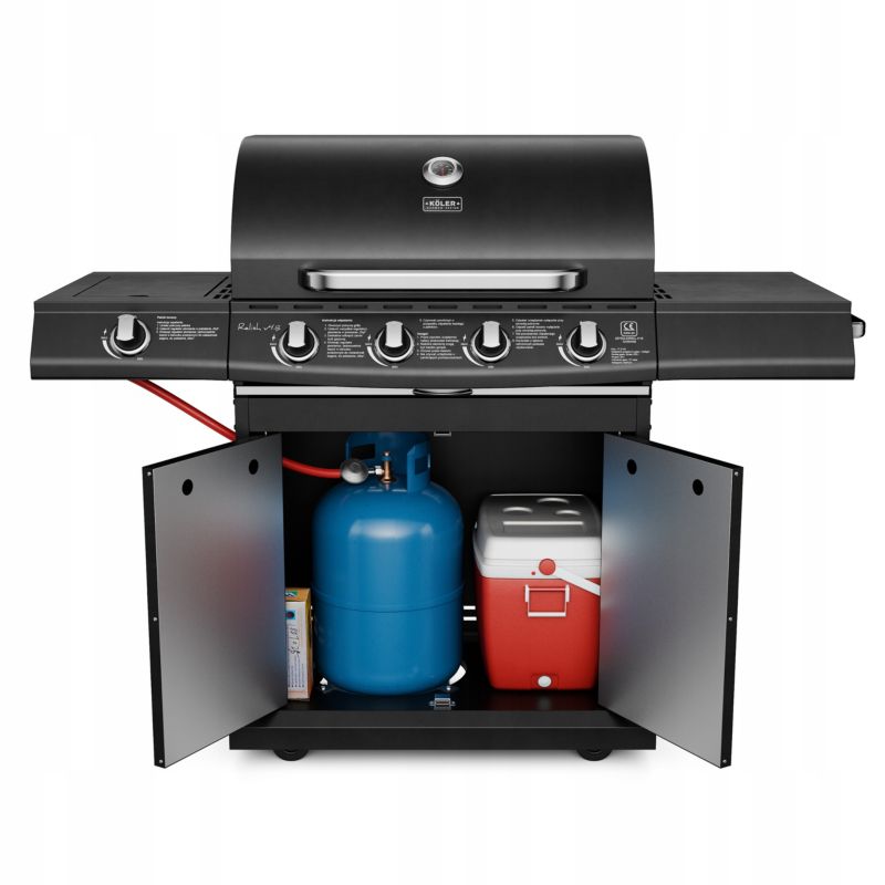 Grill Gazowy Koler Relish v4 5 palników 17,2kW - BLACK