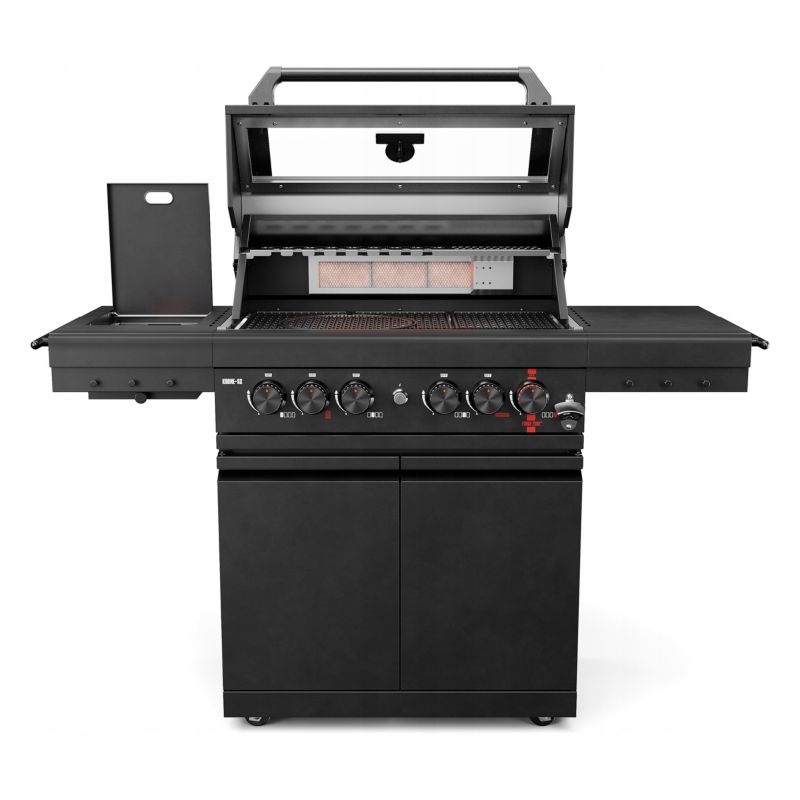 GRILL GAZOWY OGRODOWY KOLER KRONE S2 BLACK STAL NIERDZEWNA RUSZT MODUŁOWY