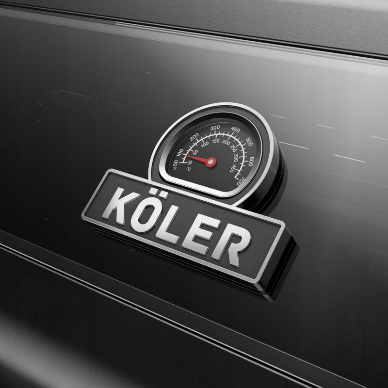 GRILL GAZOWY OGRODOWY KOLER KRONE S2 BLACK STAL NIERDZEWNA RUSZT MODUŁOWY