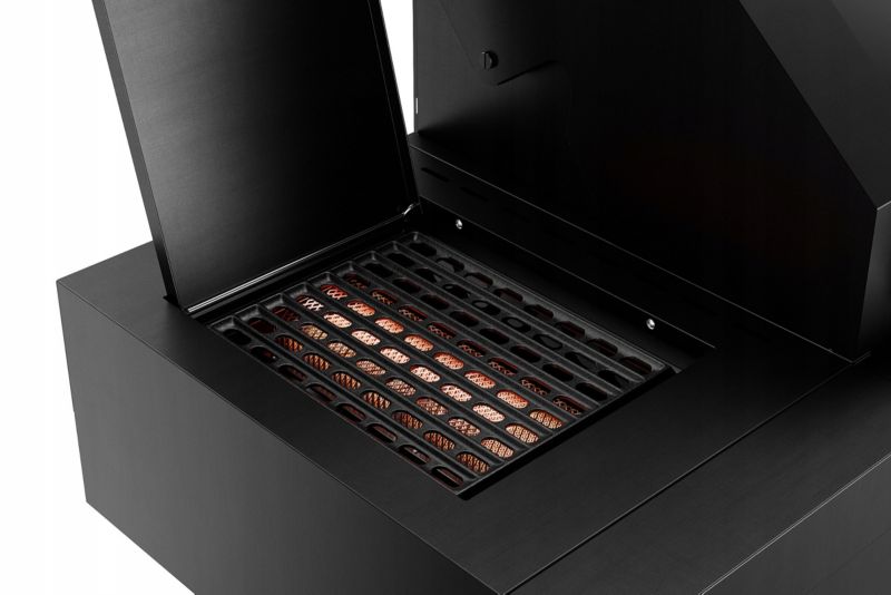 GRILL GAZOWY OGRODOWY PREMIUM KOLER KRONE S3 BLACK STAL NIERDZEWNA 304