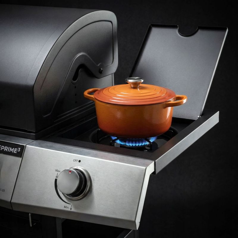 Grill Gazowy PRIME3 4+1 palniki żeliwny ruszt szafka boczny zestaw GGG42 1szt.