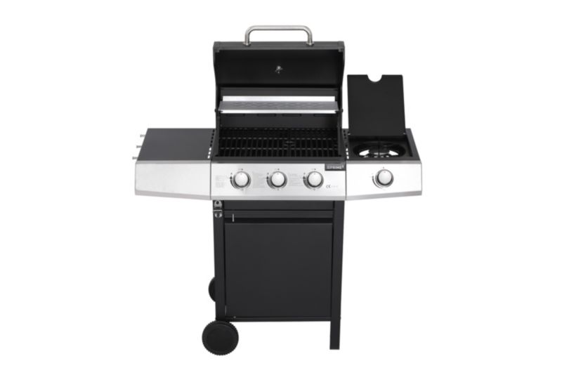 Grill Gazowy PRIME3 ogrodowy 3 palniki ruszt żeliwny boczny zestaw GGG32 1 szt.