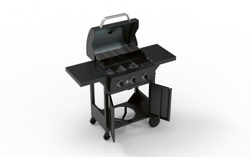 Grill gazowy Rookie 3 palnikowy z żeliwem