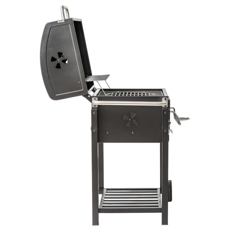 Grill ogrodowy z pokrywą Mirpol premium czarny węglowy 1 szt.