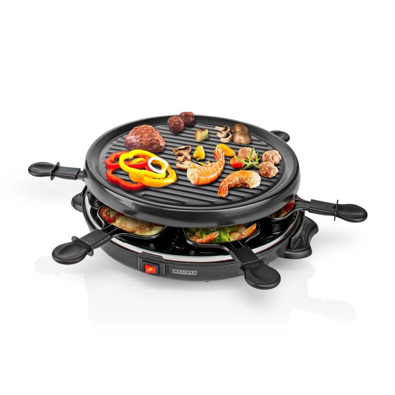 Grill raclette Melissa 16300032 800 W dla 6 osób czarny 1 szt.