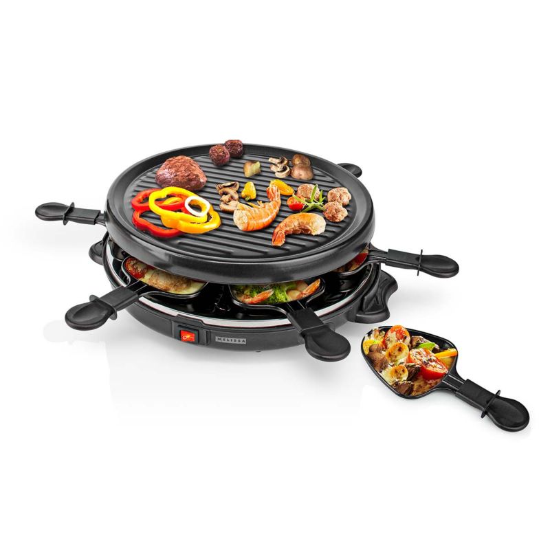 Grill raclette Melissa 16300032 800 W dla 6 osób czarny 1 szt.