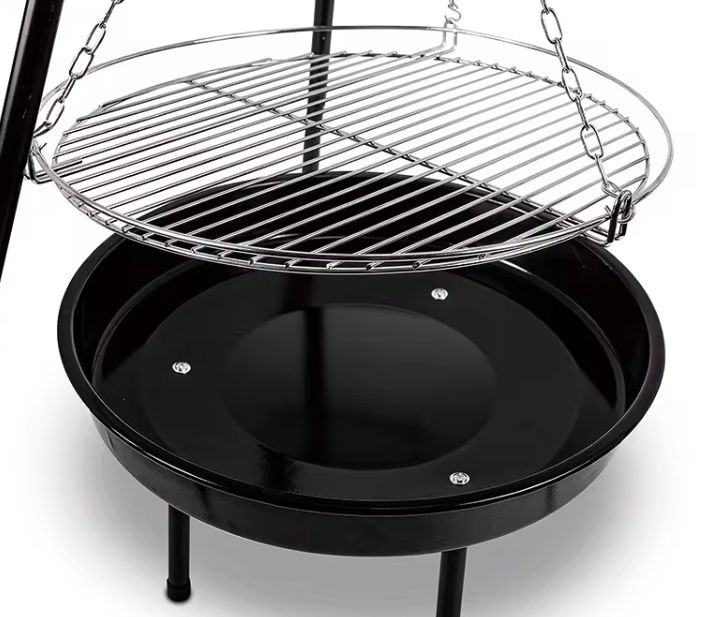 Grill trójnóg Bauhus palenisko ogrodowe węglowy wiszący regulowany 1 szt.