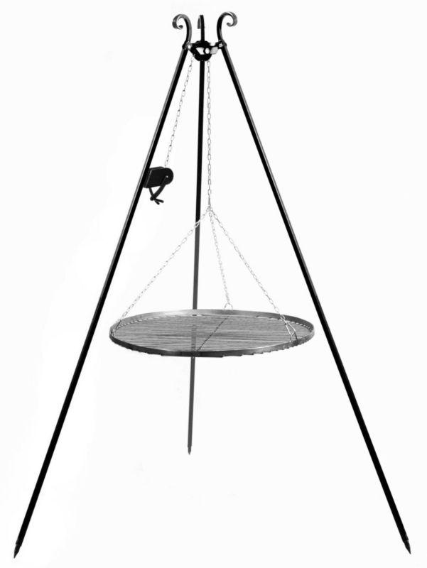 Grill TYLETEGOTU na trójnogu TRIVO 60 cm czarny 1 szt