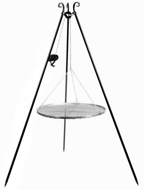 Grill TYLETEGOTU na trójnogu TRIVO 80 cm czarny 1 szt