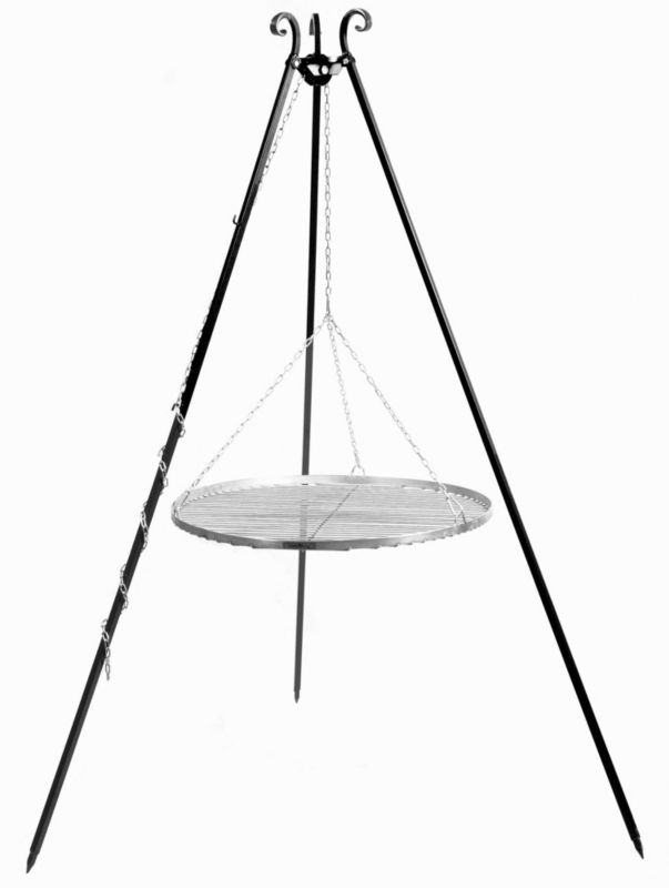 Grill TYLETEGOTU na trójnogu TRIVO 80 cm czarny 1 szt