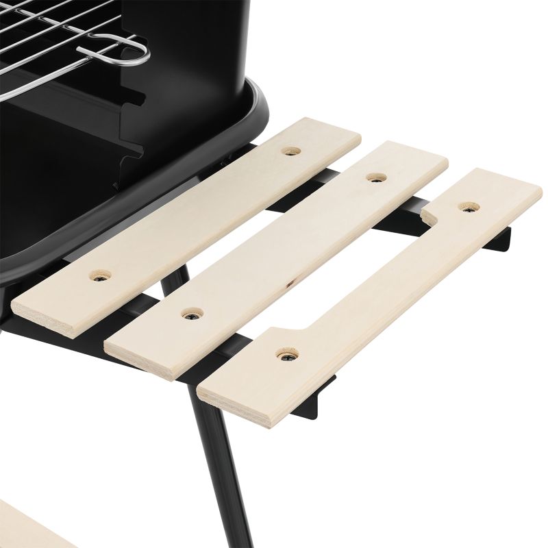 Grill węglowy Bauerkraft ogrodowy na kółkach z 3 półkami i rożnem 1 szt.