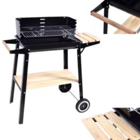 Grill węglowy Bauhus  wózek z półką, kółkami do ogrodu 1 szt.