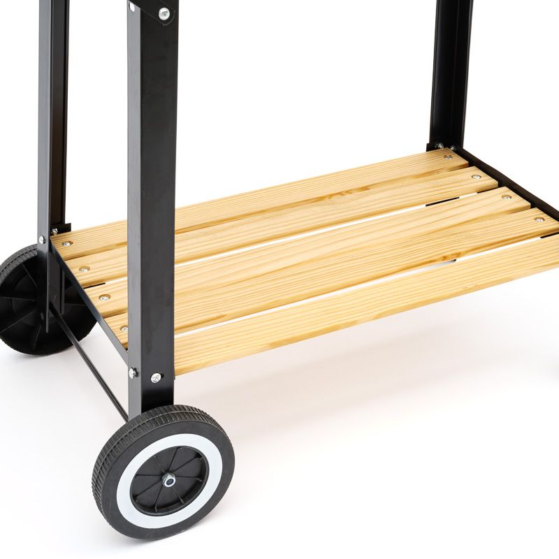 Grill węglowy Bauhus  wózek z półką, kółkami do ogrodu 1 szt.