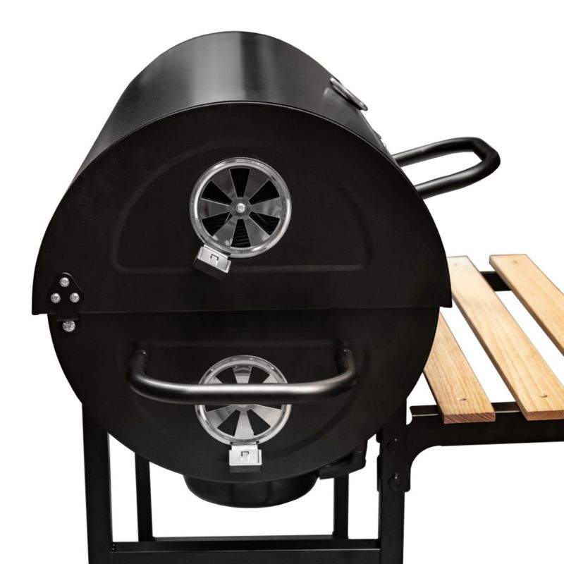 Grill węglowy Bergmann ogrodowy duży beczkowy termometr 2 ruszty 1szt.