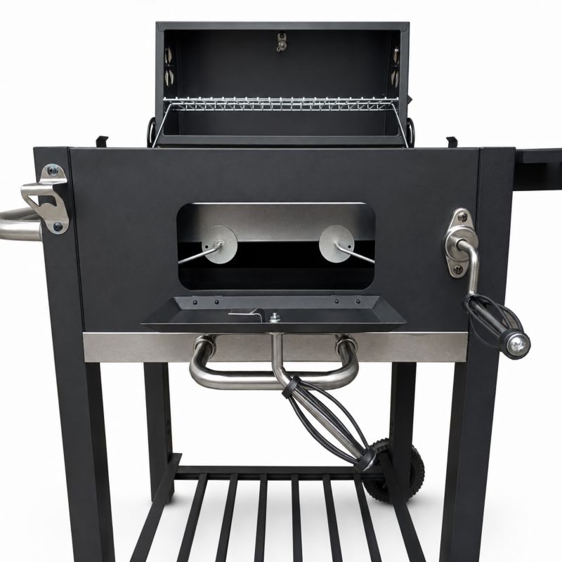 Grill węglowy DeKRAFT Angular z żeliwnym rusztem czarny DE-WA07 1 szt