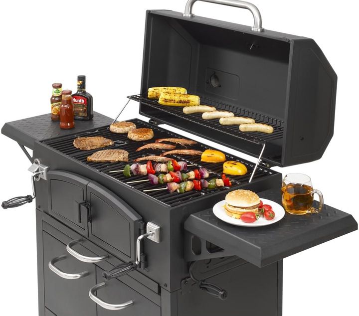 Grill węglowy EL FUEGO GRAND ONTARIO solidny żeliwne ruszta 1szt.