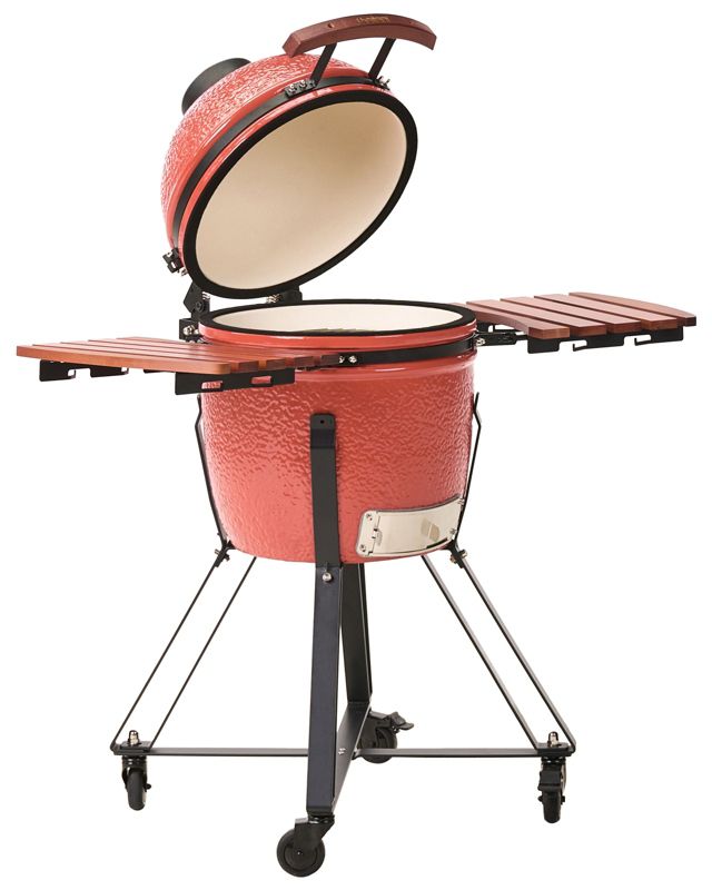 Grill węglowy Kamado Ceramika Czerwony 1 szt.