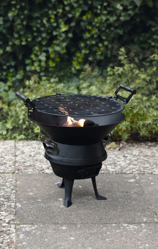 Grill węglowy LANDMANN  35cm średnica żeliwna beczułka 1szt.