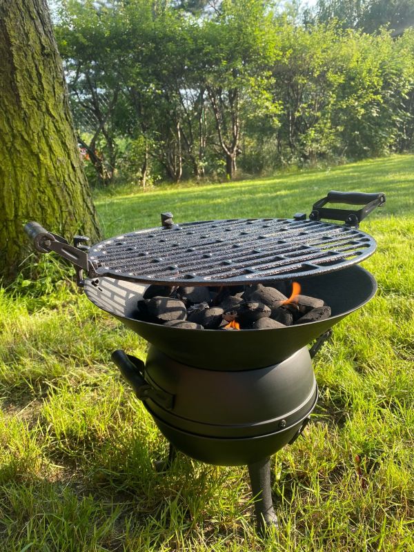 Grill węglowy LANDMANN  35cm średnica żeliwna beczułka 1szt.