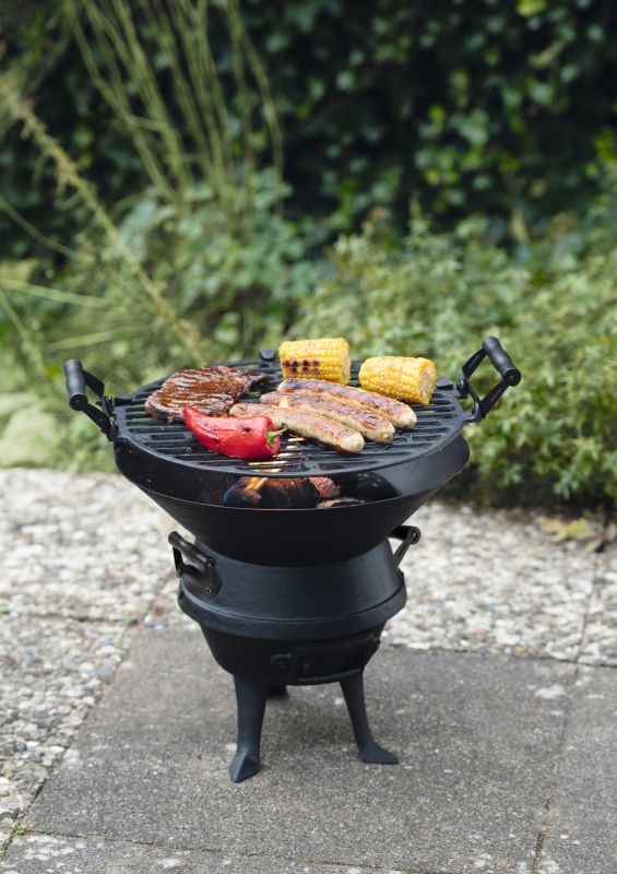 Grill węglowy LANDMANN  35cm średnica żeliwna beczułka 1szt.